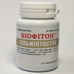 Біофітон "ГЕЛЬМІНТОСТОП" АНТИПАРАЗИТАРНИЙ 60 таб