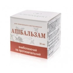 АПІБАЛЬЗАМ ЗНЕБОЛЮЮЧИЙ ТА ПРОТИЗАПАЛЬНИЙ